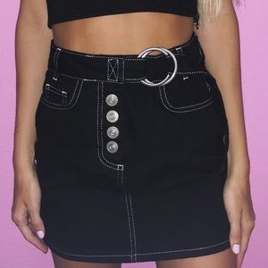 BDG Urban Outfitters Black Denim Mini Skirt